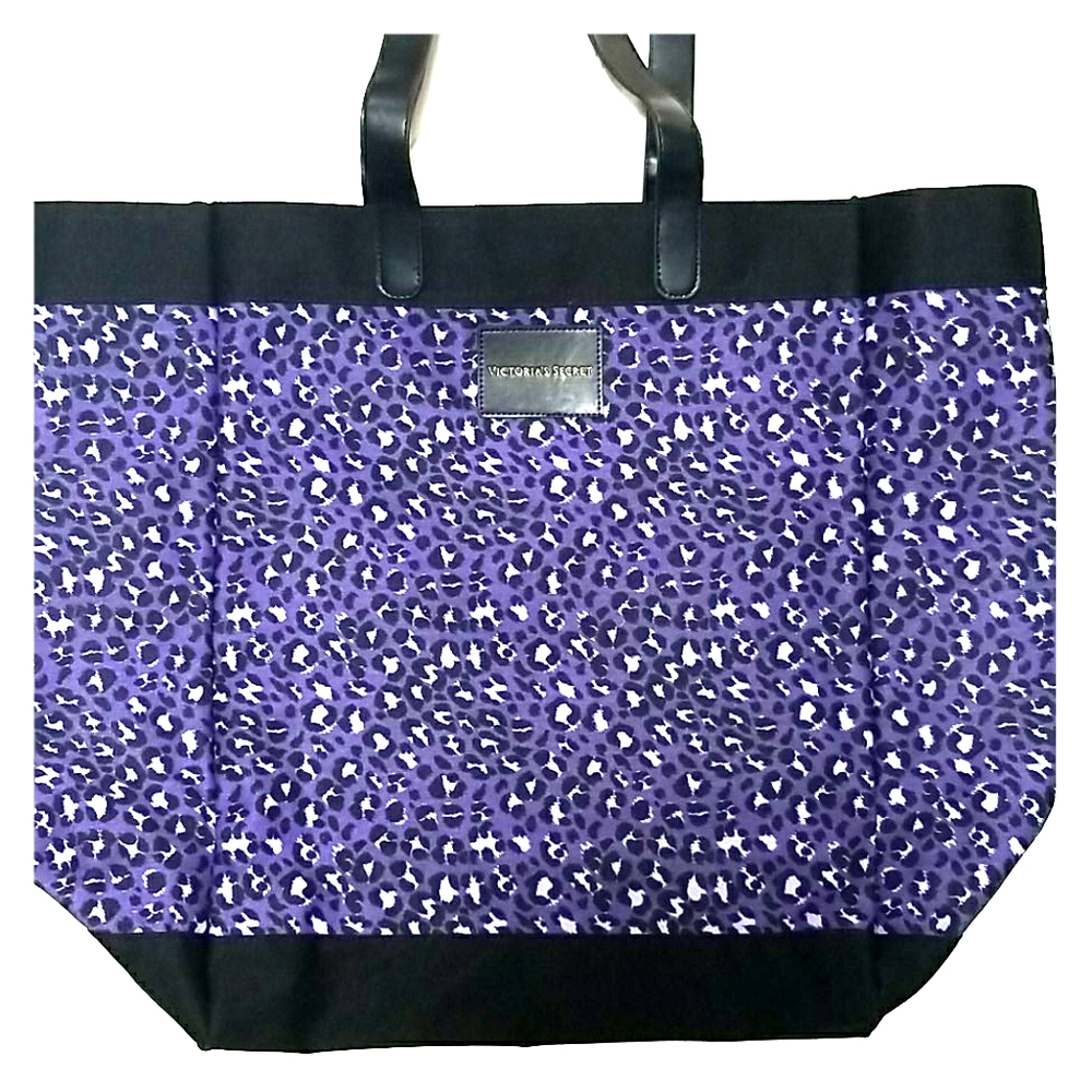 VS Large Purple Leopard beach bag